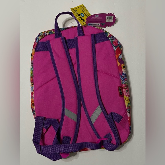 Shopkins Girl 16 Inches All Prints School Backpack 2 Pockets,New with tag - Picture 2 of 2